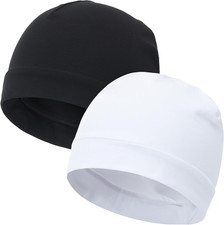 100 Cotton Skull Caps for Men Women Breathable Night Cap Sleep Hats Soft Lightw