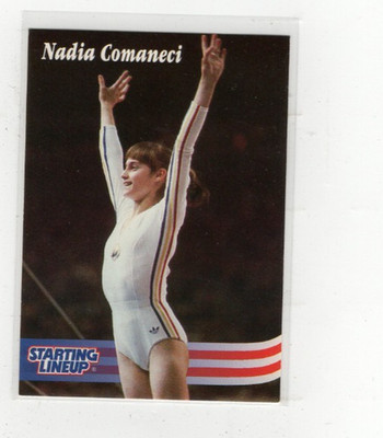 1996 Nadia Comaneci Timeless Legends Starting Lineup Card VG/EX Free SH (E2340)