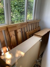 Single Bed Pine with 2 Draws + Slightly used EVE Mattress