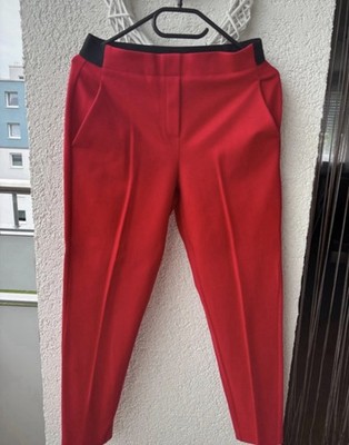 Comma Damen Hose Rot Größe 36 Top Zustand