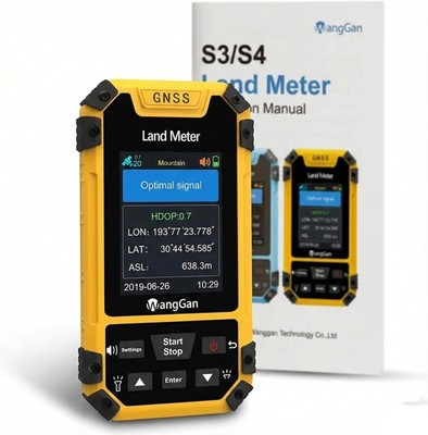 Handheld GPS Land Meter, High-Accuracy GNSS Surveying Equipment, IP65 Waterproof