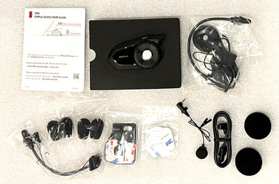 Sena 30K Motorcycle Bluetooth Headset Communication System, HD Speakers (Single)
