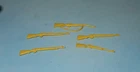 Vintage 1950s Marx Jungle Play Set Yellow Soft Plastic Rifles for Hunters
