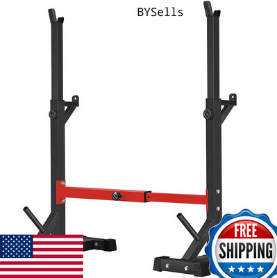 BangTong&Li Adjustable Squat Rack, Bench Press, Barbell Stand Home Gym 550Lbs Re