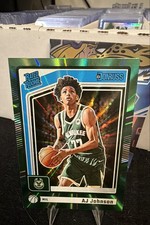 2024-25 Panini Donruss - Rated Rookie AJ Johnson #222 Holo Green Laser (RC)