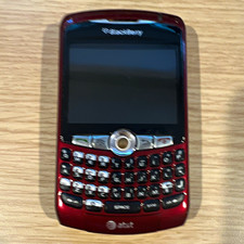 BlackBerry 8310 Red/Black QWERTY Bar Phone BlackBerry OS 64MB AT T Unlocked