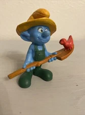 FARMER SMURF 3” ACTION FIGURE PEYO 2011 TOY (PRE-OWNED)