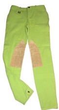 Ralph Lauren Women  s Sz 2 Lime Green Jodhpur Equestrian Riding Pants EUC