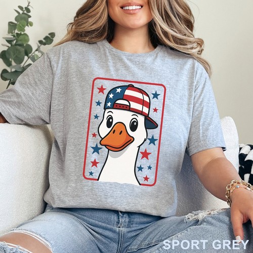 Fourth of July Tee, Patriotic Shirt, July Fourth Goose Shirt, 203224 - Picture 18 of 22