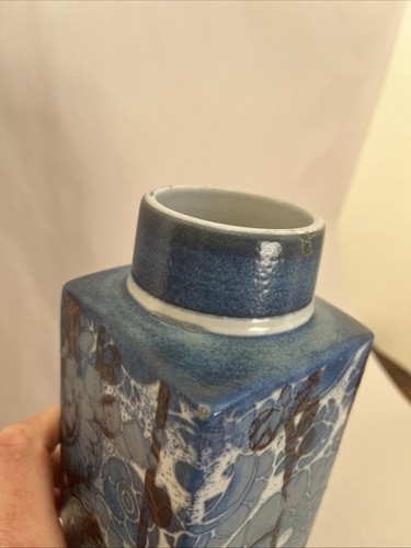 Royal Copenhagen Vase by Johanne Gerber Baca Fajance Faience Scandinavian MCM - Picture 14 of 16