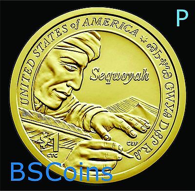BU 2016 Native American Sacagawea Sequoyah Cherokee P/&D Dollars Uncirculated