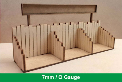 Kohle Staithes Laser Cut Sperrholz Kratzhilfe Anlagenbausatz Spur 0 7mm Modelleisenbahn