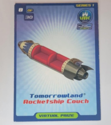 Virtual Magic Kingdom series 1 card 8 of 30 Tomorrowland's Rocketship Couch