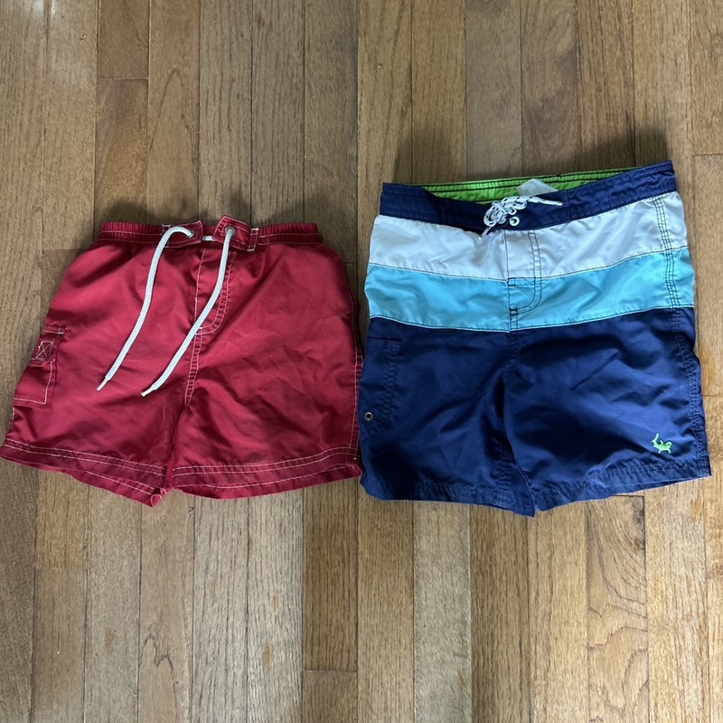 Lot Of 2 Boys 4T Swim Trunks ~ Wonder Nation & Xhilaration