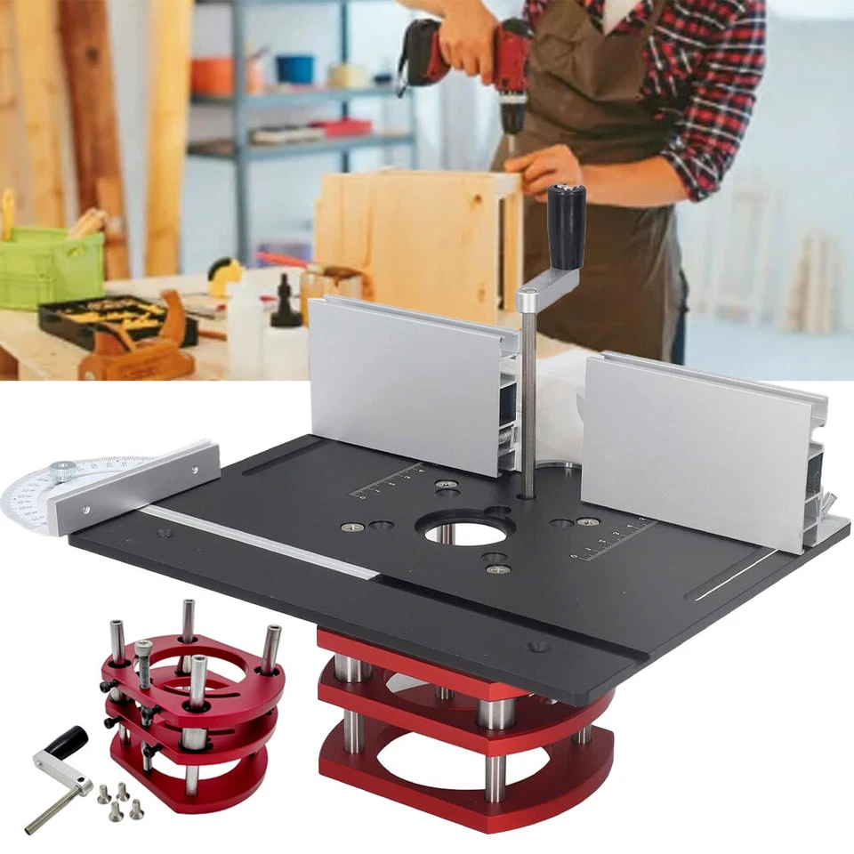 Frästisch für Oberfräse Einlegeplatte Set, OberfräSentisch und Tischfräsmaschine - Bild 2 von 4