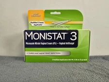 Monistat 3-PREFILLED CREAM APPLICATOR- 0.18 oz Exp: 12/26