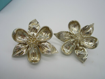 Tiffany & Co Vintage Huge Sterling Silver Orchid Flower 38.6