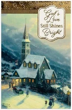 - Thomas Kinkade - God’s Love Still Shines Bright - 50 Bulk Christmas Boxed C...