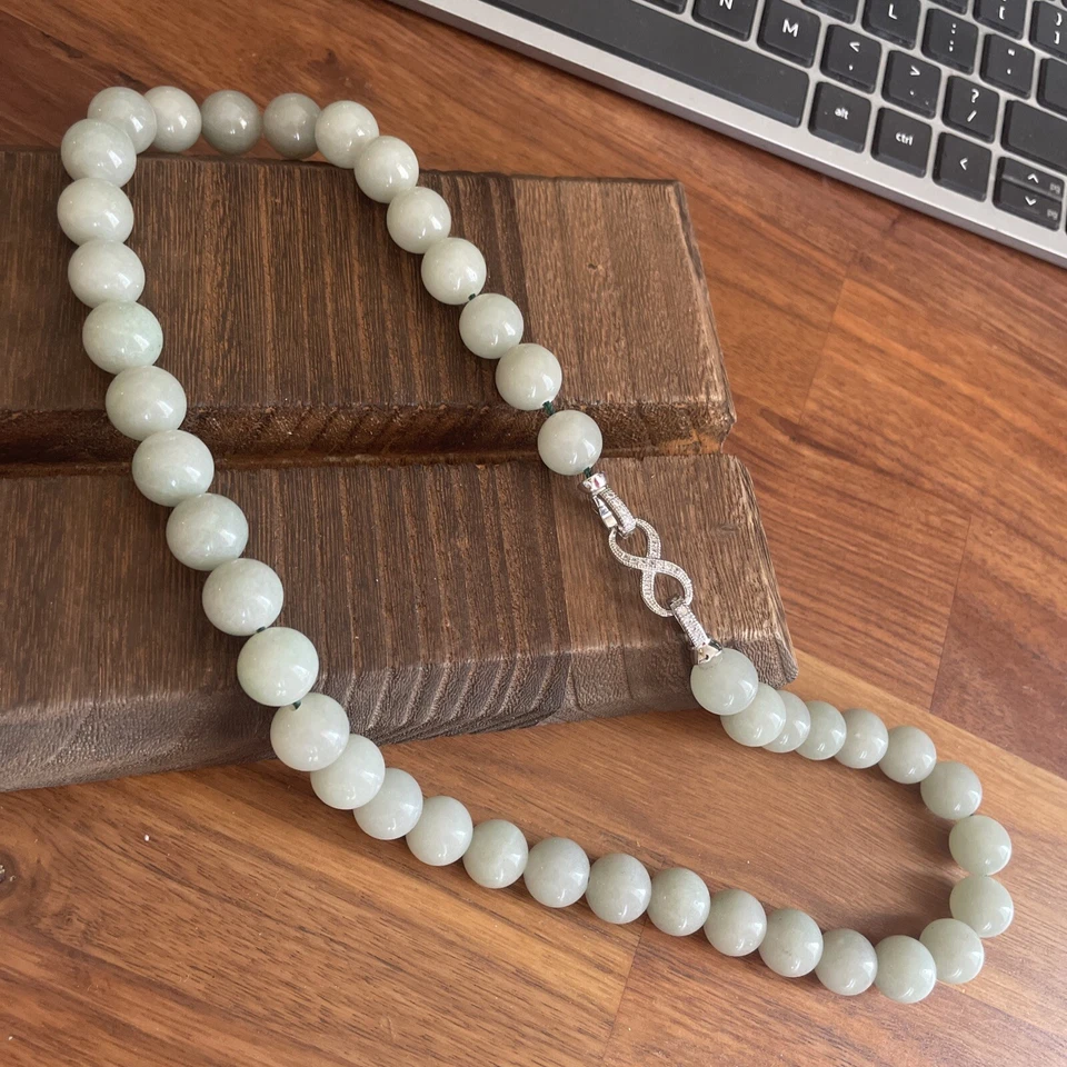 Natural Aventurine Quartzite Handmade Beaded Necklace - Изображение 4 из 4