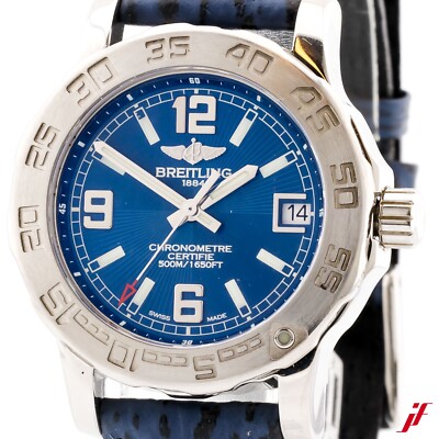 Breitling Colt Lady 32  Ref. A77387 Edelstahl Leder Quarzwerk Original Papiere