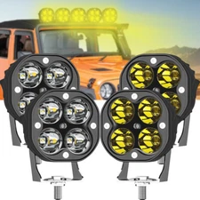 2pack LED Work Light Flood Spot Cube Pods Bar Driving Fog Lamp Offroad SUV Truck