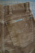 Vintage Wrangler Scovill Corduroy Velour Jeans Junior 5 TAG  24x 34 SEE PICS 