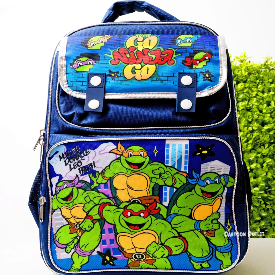 Ninja Turtles Boys School Backpack 15" Book Bag Leonardo Raphael - Image 3 of 4