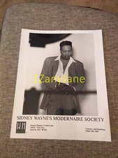 P61 Band 8x10 Press Photo PROMO MEDIA, SIDNEY WAYNE'S MODERNAIRE SOCIETY SEATTLE