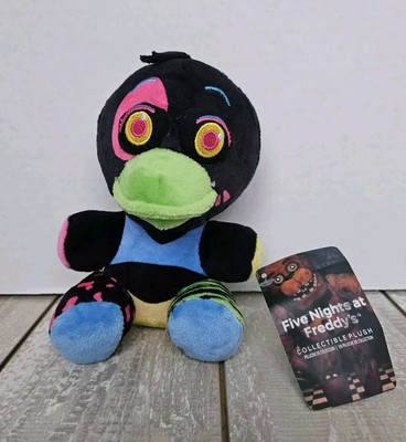 FNAF Five Nights At Freddys Security Breach Blacklight GLAMROCK CHICA Plush Doll