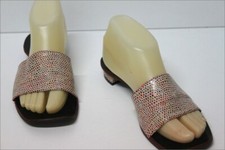 Sandales KTE KEYTE En Cuir Multicolore - Taille 36 - Très Bon état - Fabriqué En Italie