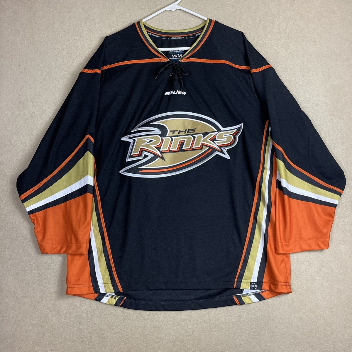 Bauer Team Mens M The Rinks Ice Hockey Jersey Black