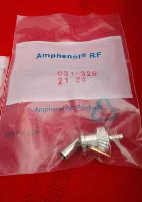 Amphenol RF 031-326  Male BNC Coaxial 50 ohms  RG400, RG142 Crimp Aviation