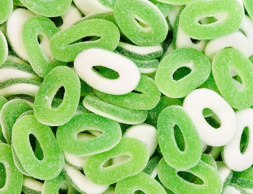 Trolli Sour Apple Rings – Sour Candy Bulk Pack Tangy Vegan Sweets Free Shipping