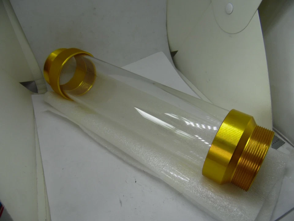 Tubo de grasa de repuesto transparente Plews 30-752 UltraView barril con extremos dorados Foto 4 de 4