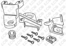KIT RIPARAZIONE PROIETTORE FARO FANALE SINISTRO FIAT 500 DAL 2007