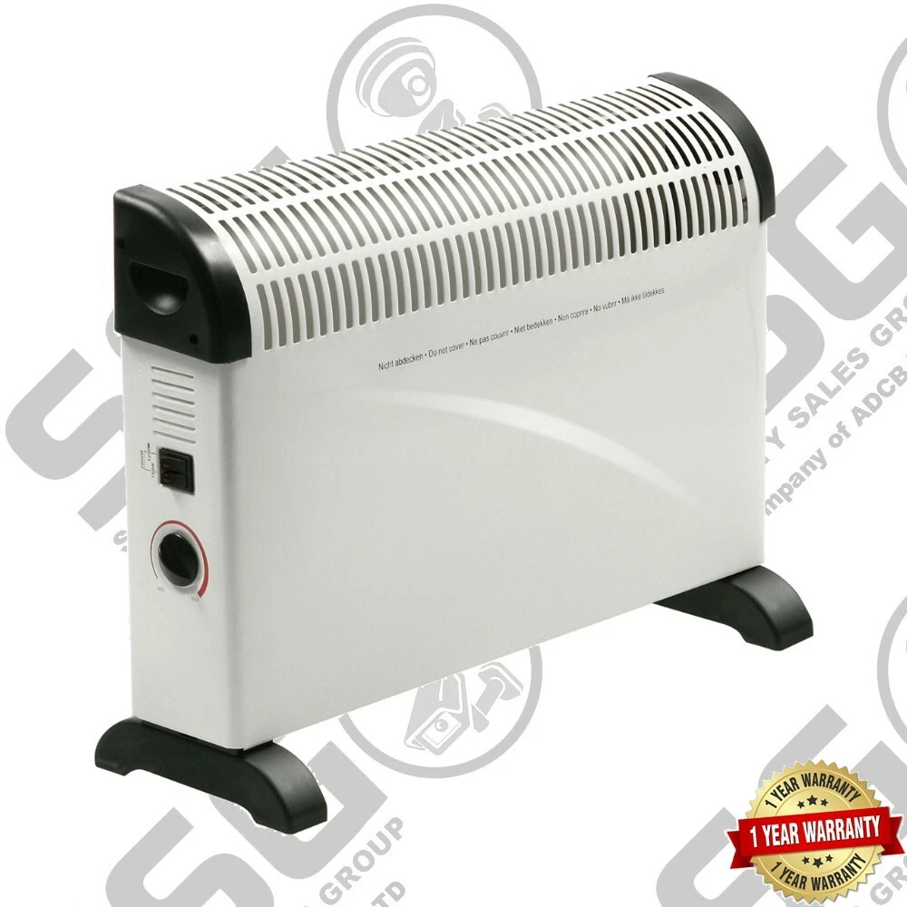2KW Free Standing Convector Portable Heater 3 Adjustable Settings Home  Office 5024763240492 | eBay