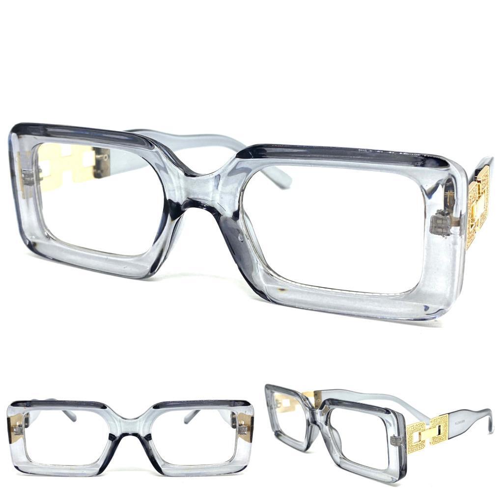 Elegant Clear Gray Women\'s Glasses Clear Glasses Women LE1056 - Elegant Round Prescription Eyewear main image 4