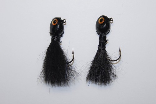 WALLEYE HAIR JIGS, 1/16, 3/32, 1/8, 1/4, 3/8, 1/2 & 5/8 Oz., 4 PER PACK - Picture 17 of 22