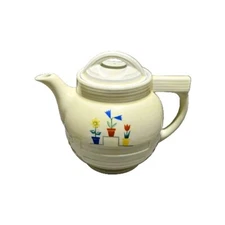 Enterprise Aluminum Co Drip-O-Lator Coffee Pot Manhattan Flower Shop Pattern