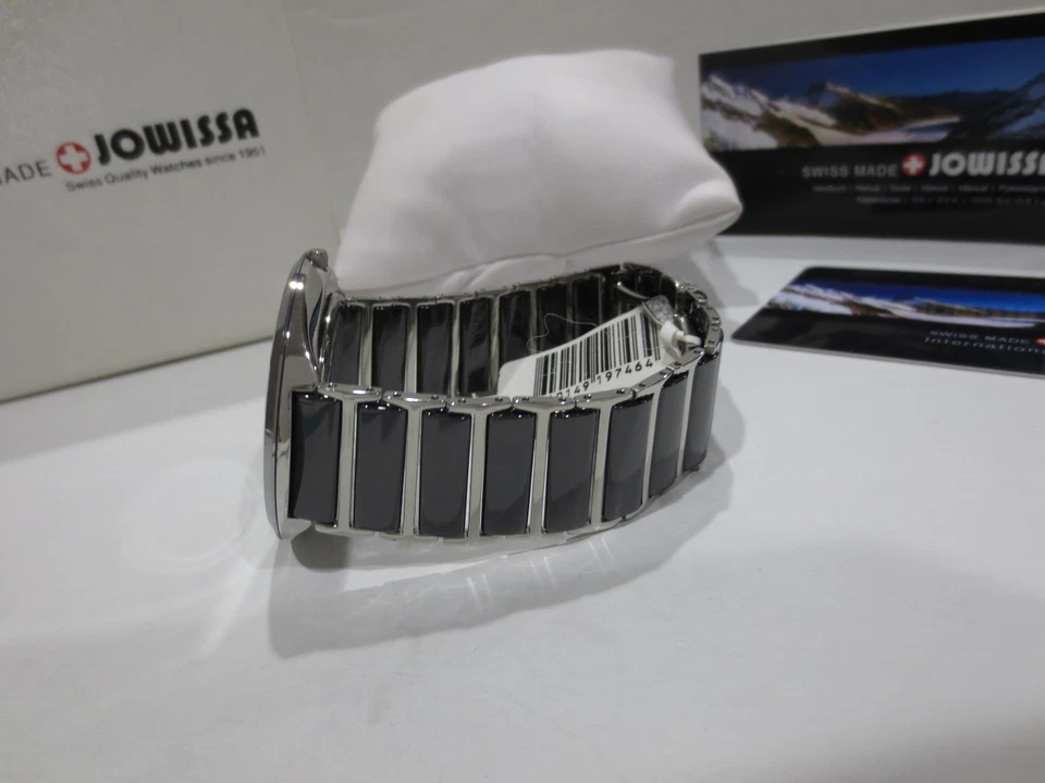 Reloj pulsera Jowissa para mujer J6.043.L Cyclon acero inoxidable esfera negra cerámica Foto 4 de 4