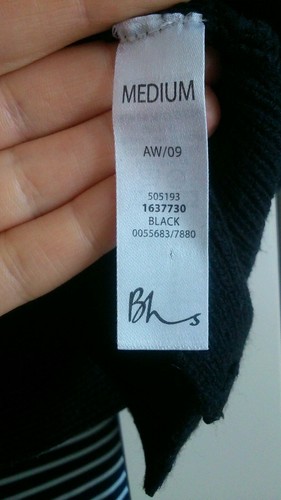 Womens size Medium black poncho from BHS, used - Picture 3 of 12