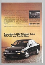 1995 Mitsubishi Galant Meaningful Luxury 1994 Vintage Print Advertisement