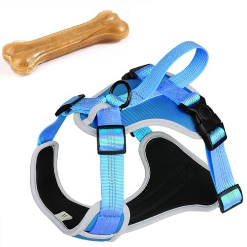 Dog Harness for Medium Dogs No Pull, Adjustable Reflective Oxford Outdoor