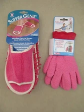 Evriholder Microfiber Cleaning Made Easy Slipper Genie & Dust R Gloves Pink