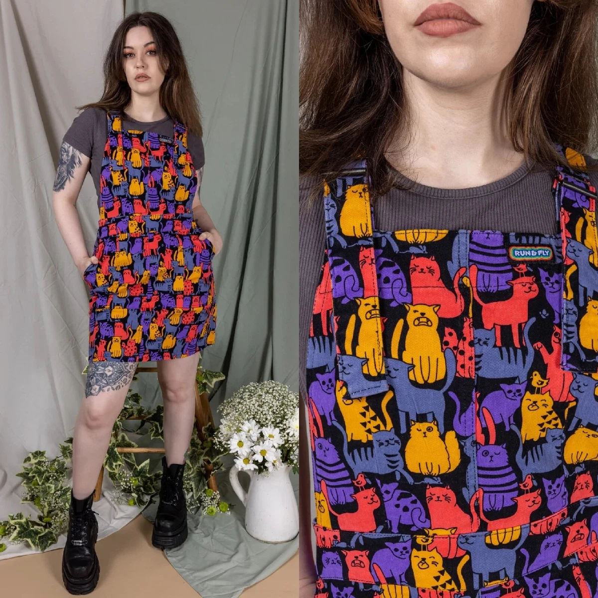 Cat pinafore top