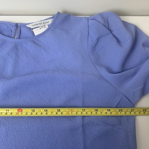 Veronika Maine Blouse Top Women's Size 6, 8, 10 & 14 Purple BNWT - Foto 12 di 14