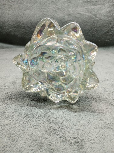 Mosser Christmas Tree Crystal Carnival Glass 8 Inch - Picture 6 of 9