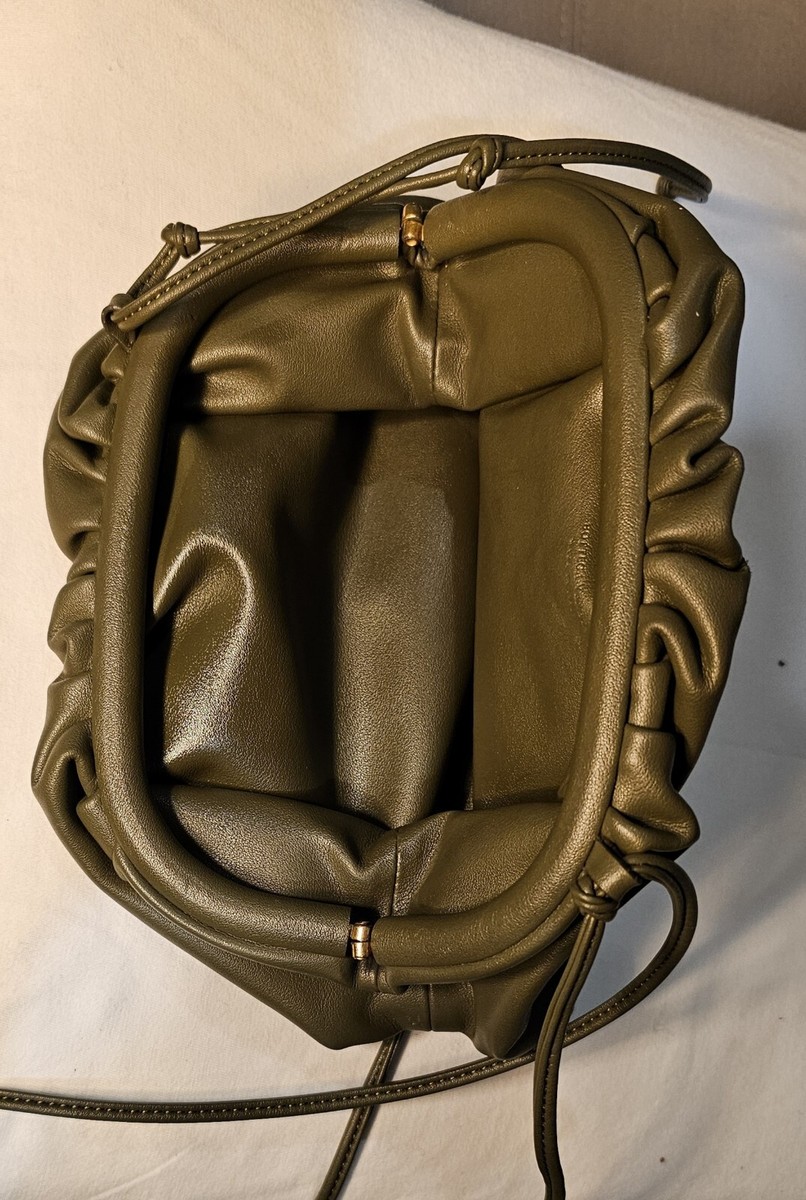 Bottega Veneta Butter Claf Mustard Olive Green Leather Mini