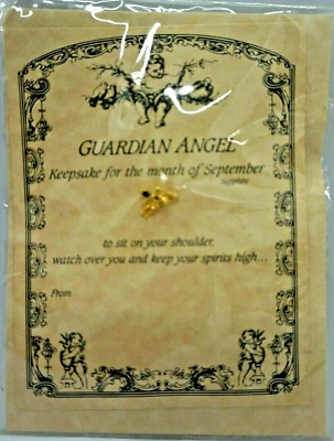 Collectible Pin - Guardian Angel - Born month of September - Sapphire - Vintage - Image 1 of 4