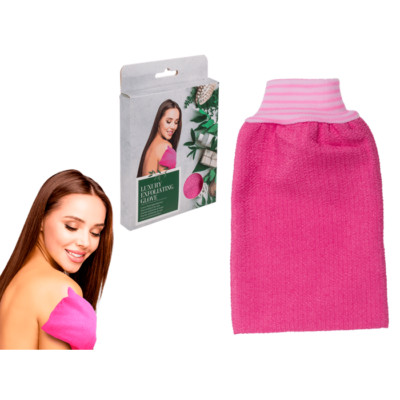 OOTB - Rosa Peeling-Handschuh 23 x 14,5 cm